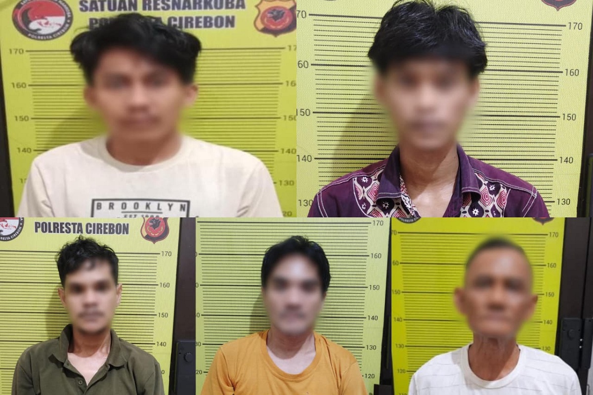 5 Pengedar Sabu-sabu Ditangkap Polisi di Cirebon