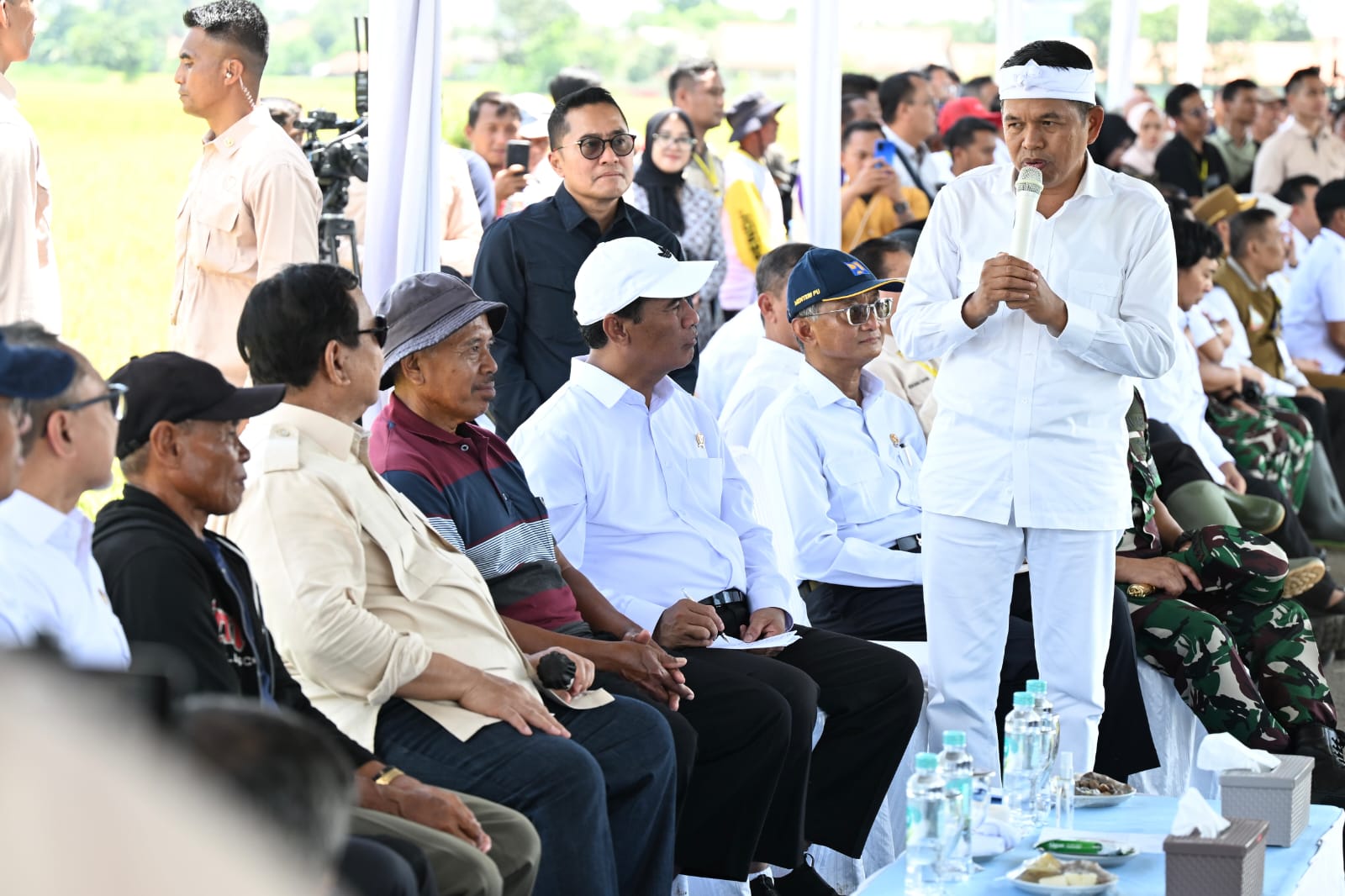 Gubernur Dedi Mulyadi Dampingi Presiden Prabowo Panen Raya Padi Serentak di Majalengka