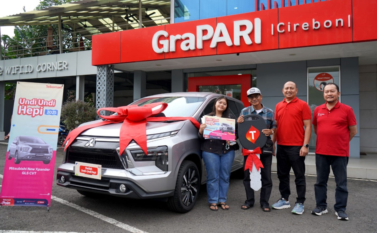 Pensiunan Asal Subang Menang Mobil Xpander dari Undi-undi Hepi Telkomsel