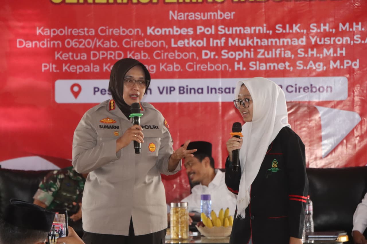 Kapolresta Cirebon Berikan Ceramah Kamtibmas dan Kesadaran Hukum di Pesantren Bina Insan Mulia