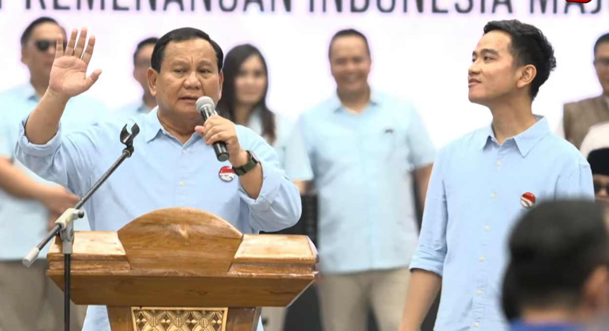 Komentar Mengejutkan Prabowo saat Deklarasi Bareng Gibran: Capres Diperintah Cawapres