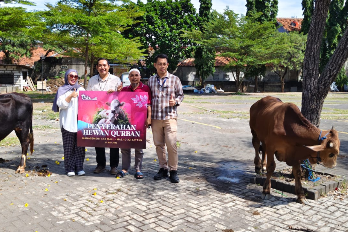 CSB Mall Bagikan Hewan Kurban di Momen Idul Adha, 2 Sapi untuk Warga Cirebon