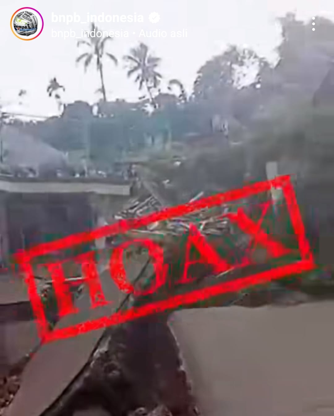 Beredar Video Dampak Gempa Bumi di Bawean Jawa Timur, BNPB: HOAX!
