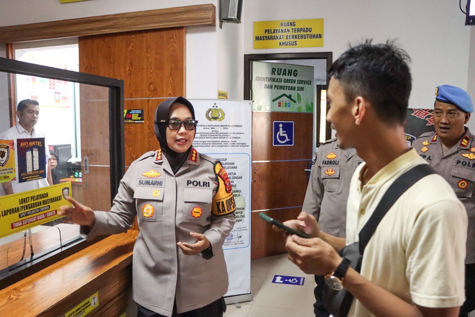 Forkopimda Kabupaten Cirebon Laksanakan Pengecekan Pelayanan Green Service Polresta Cirebon