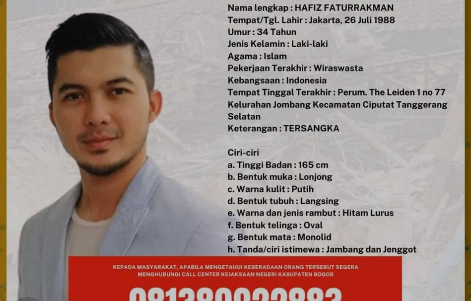 Hafiz Faturrahman Adik Irwansyah Masuk DPO, Jika Ketemu Hubungi Nomor Ini