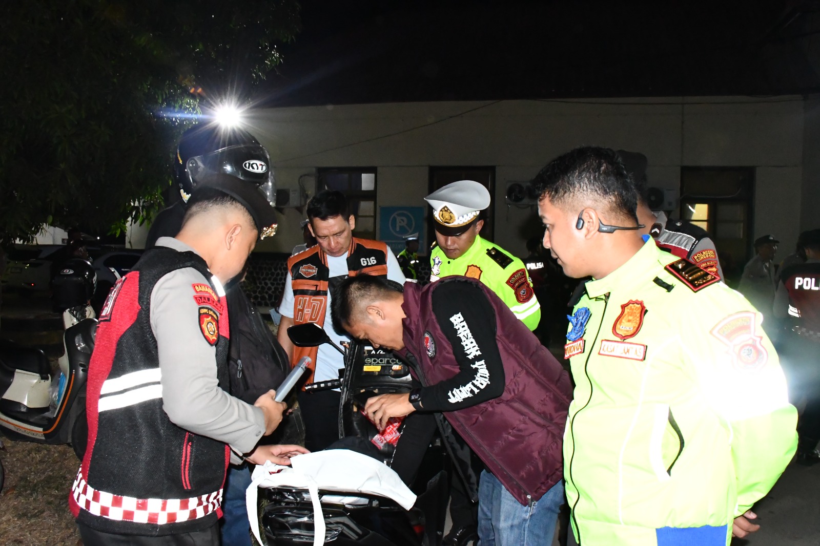 Sasar Geng Motor hingga Miras, Polresta Cirebon Gelar Patroli Gabungan Skala Besar