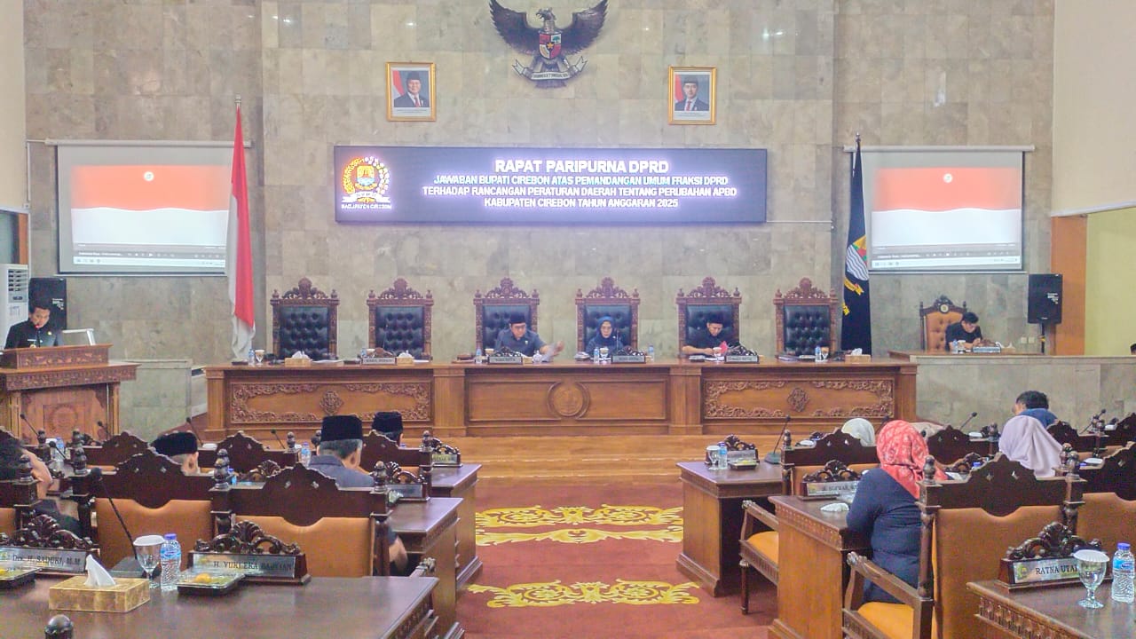 DPRD Gelar Paripurna Jawaban Bupati, Anggaran Infrastruktur Terdampak Efensien Rp38,5 Miliar  