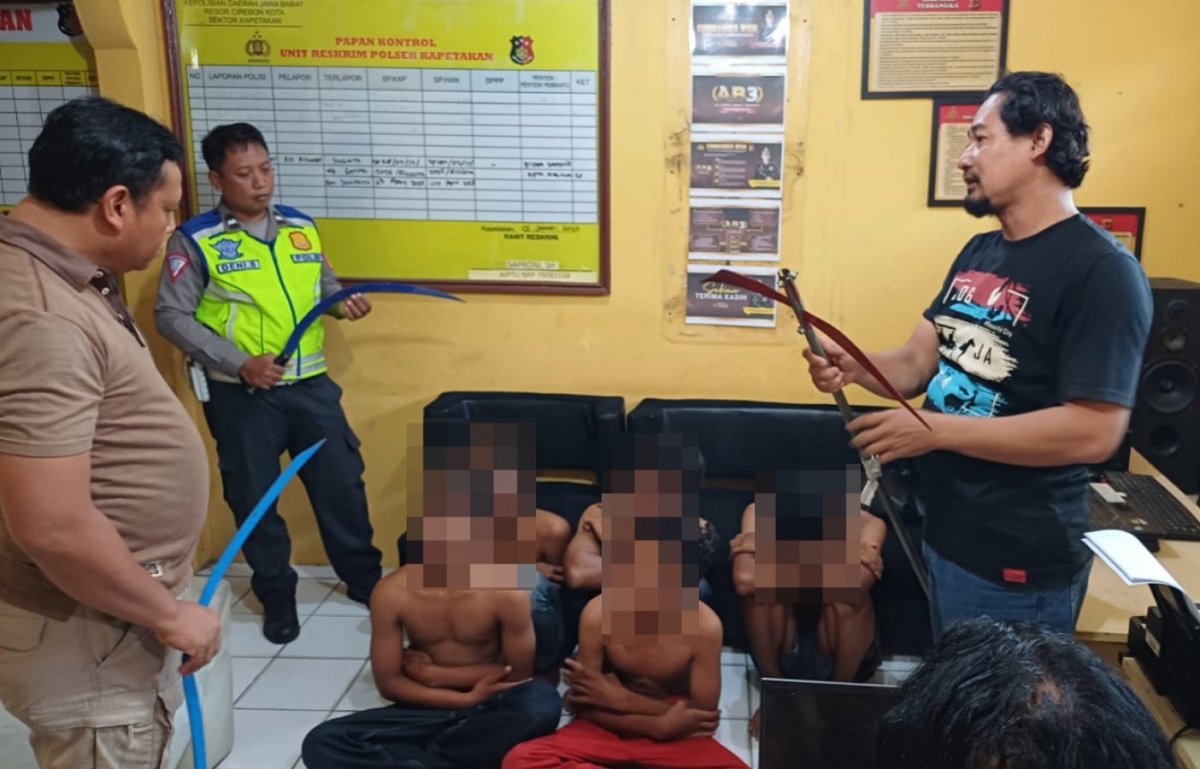 Tawuran Konten di Kapetan Berhasil Digagalkan Polisi, 5 Remaja Diamankan Bawa Sajam