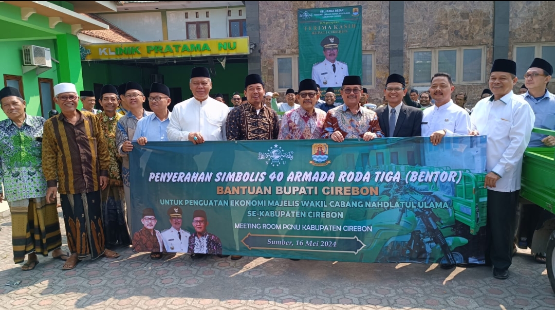 Alhamdulillah, Bupati Imron Serahkan 40 Bentor untuk MWC NU Se Kabupaten Cirebon