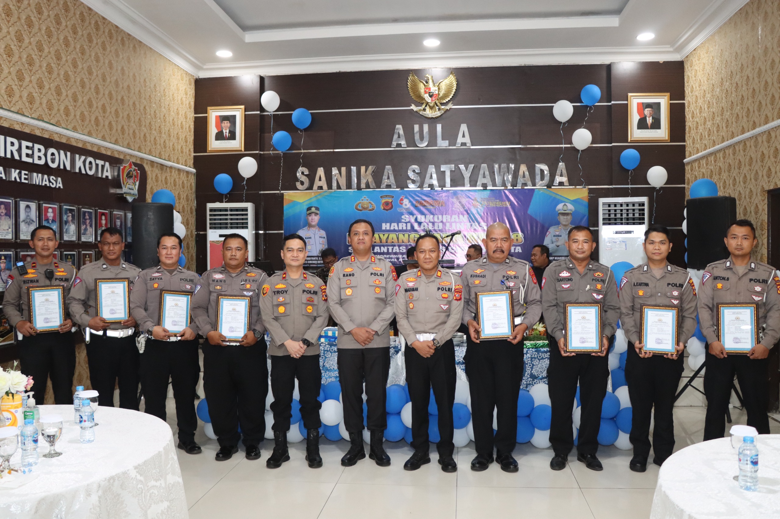 Polres Ciko Gelar Syukuran HUT Lalu Lintas Bhayangkara Ke-68, Inilah Pesan Kapolres Rano