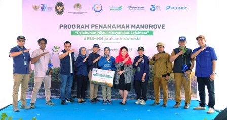 Pelindo Regional 2 Cirebon Gelar Penanaman Mangrove di lndramayu