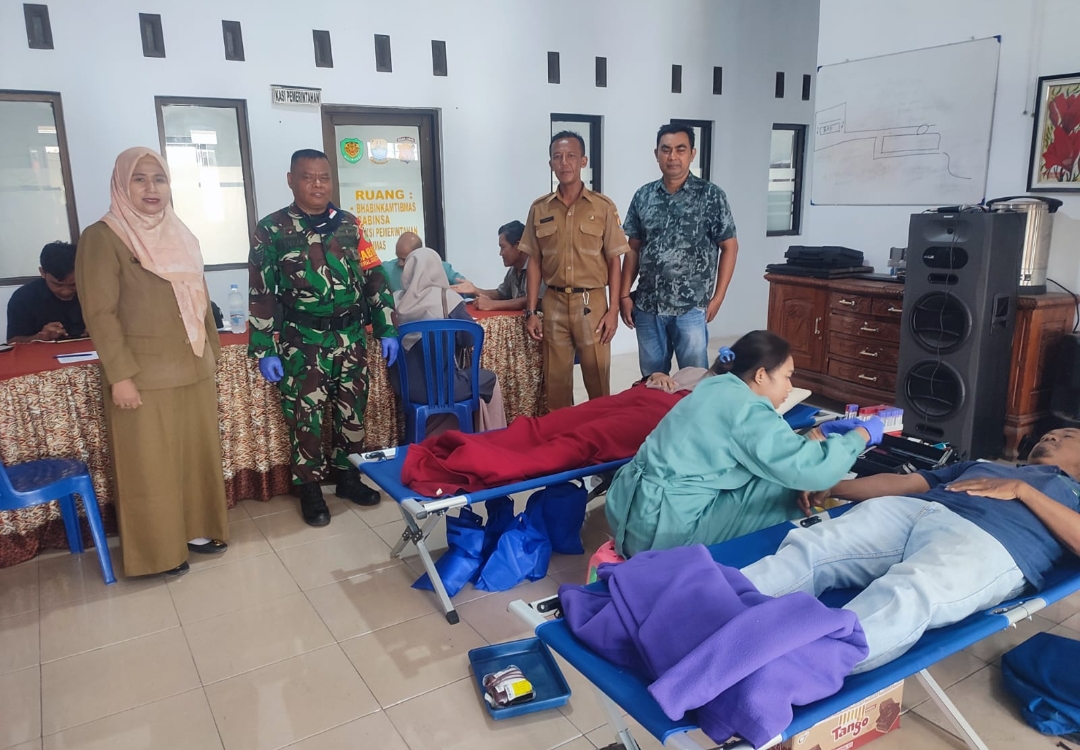 Peduli Sesama, Pemdes Pamijahan Gelar Donor Darah 