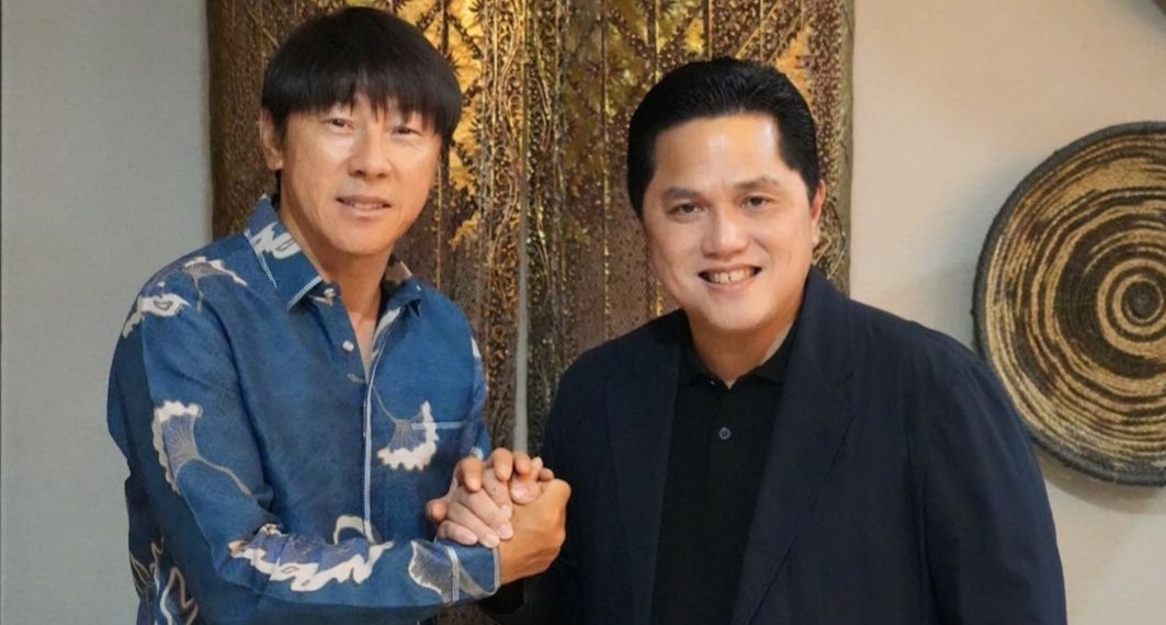 Erick Thohir Bicara Soal Masa Depan Shin Tae-yong di Indonesia 