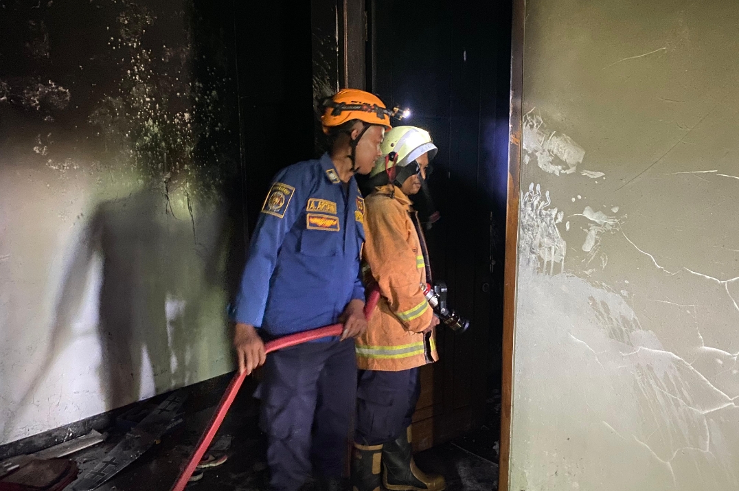 Rumah Kosong di Jalan Pekiringan Kota Cirebon Kebakaran, Penyebab Belum Diketahui