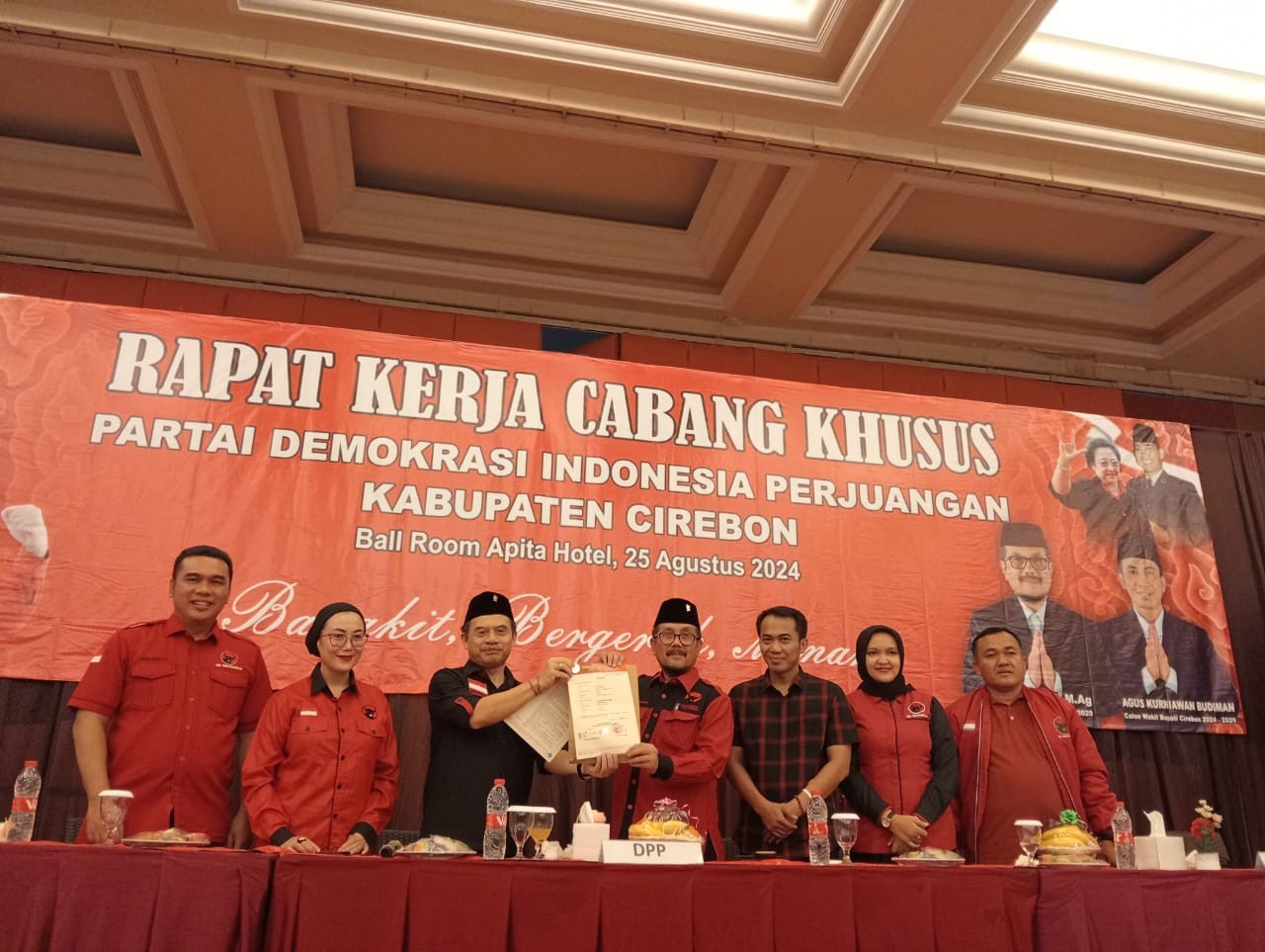 Rakercabsus, PDIP Resmi Usung Imron-Agus di Pilkada 2024