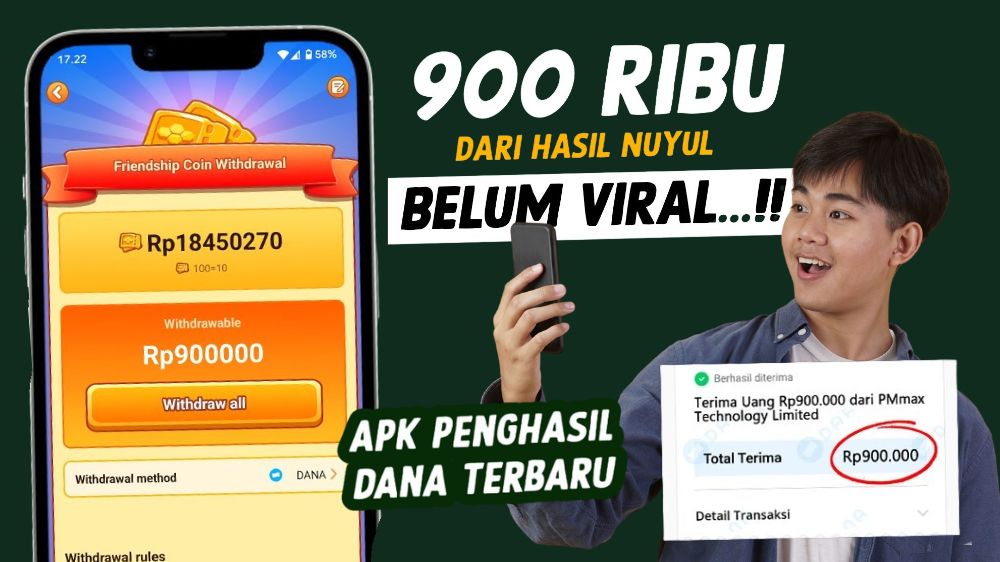 Mau Dapat Rp900 Ribu Cuma Modal Kuota? Ini Aplikasi Game Penghasil Dana ke E-Wallet Terbukti Membayar
