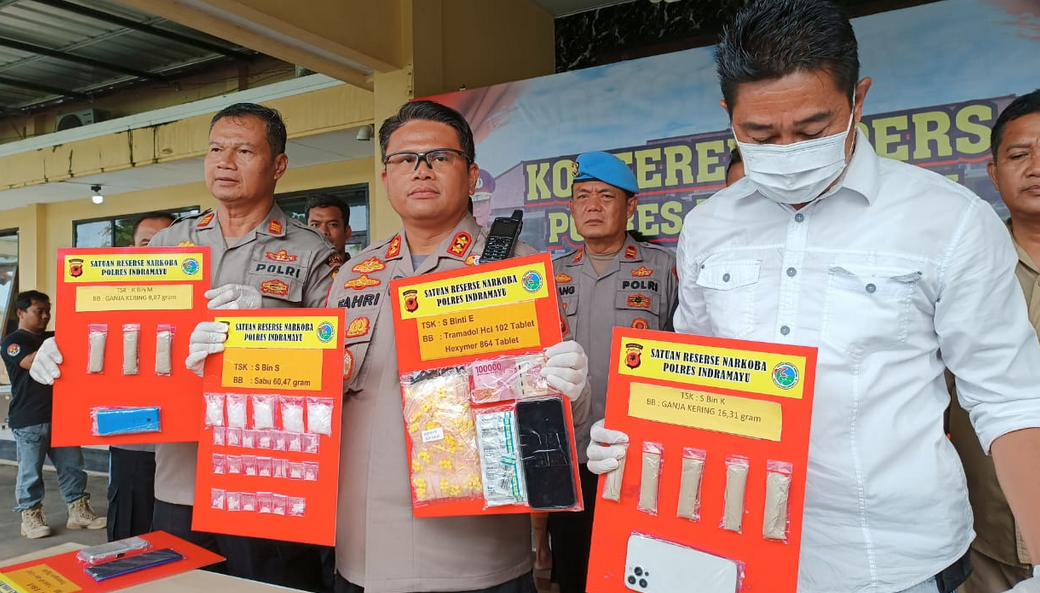 10 Kasus Narkoba di Indramayu, 13 Tersangka Ditangkap, Ada yang Dikendalikan dari Lapas