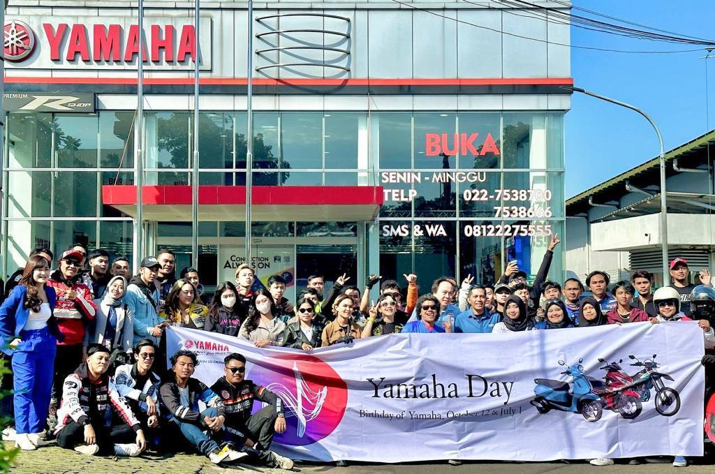 Intip Kemeriahan Hari Jadi Yamaha ke-68 di Kota Bandung dan Cirebon