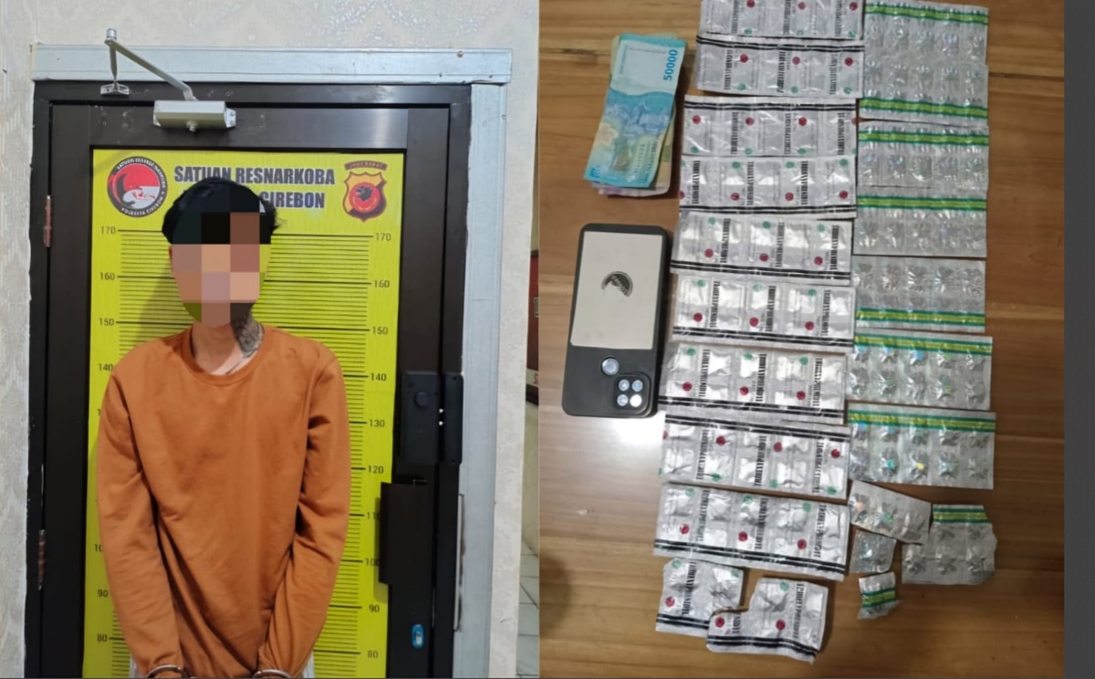 AA Pengedar OKT Ditangkap Polisi di Pabedilan Cirebon 