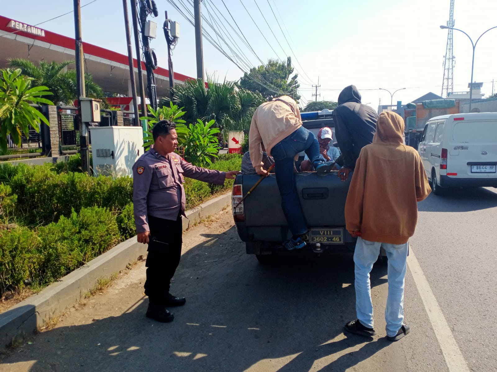 Polsek Depok Bergerak, Tukang Parkir Liar dar 6 TKP Diamankan, Termasuk di Indomaret