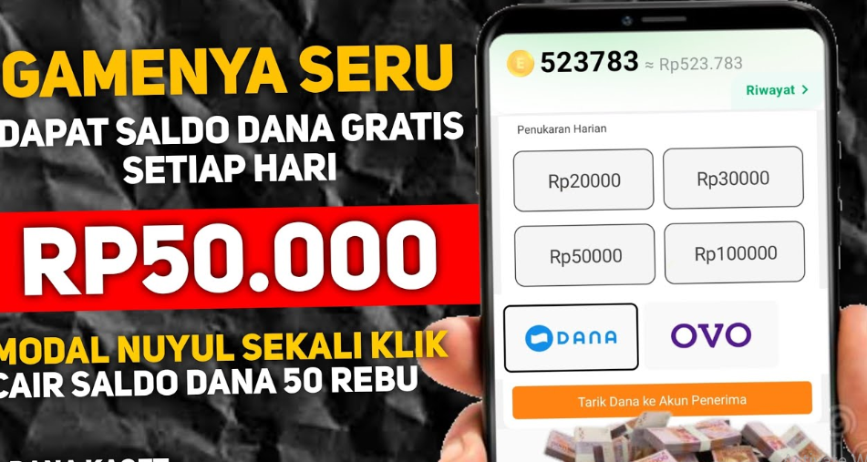 Tanpa Modal dan Undang Teman Cuma Rebahan Doang Bisa Cuan Rp50.000 lewat Aplikasi Game Penghasil Uang ke DANA