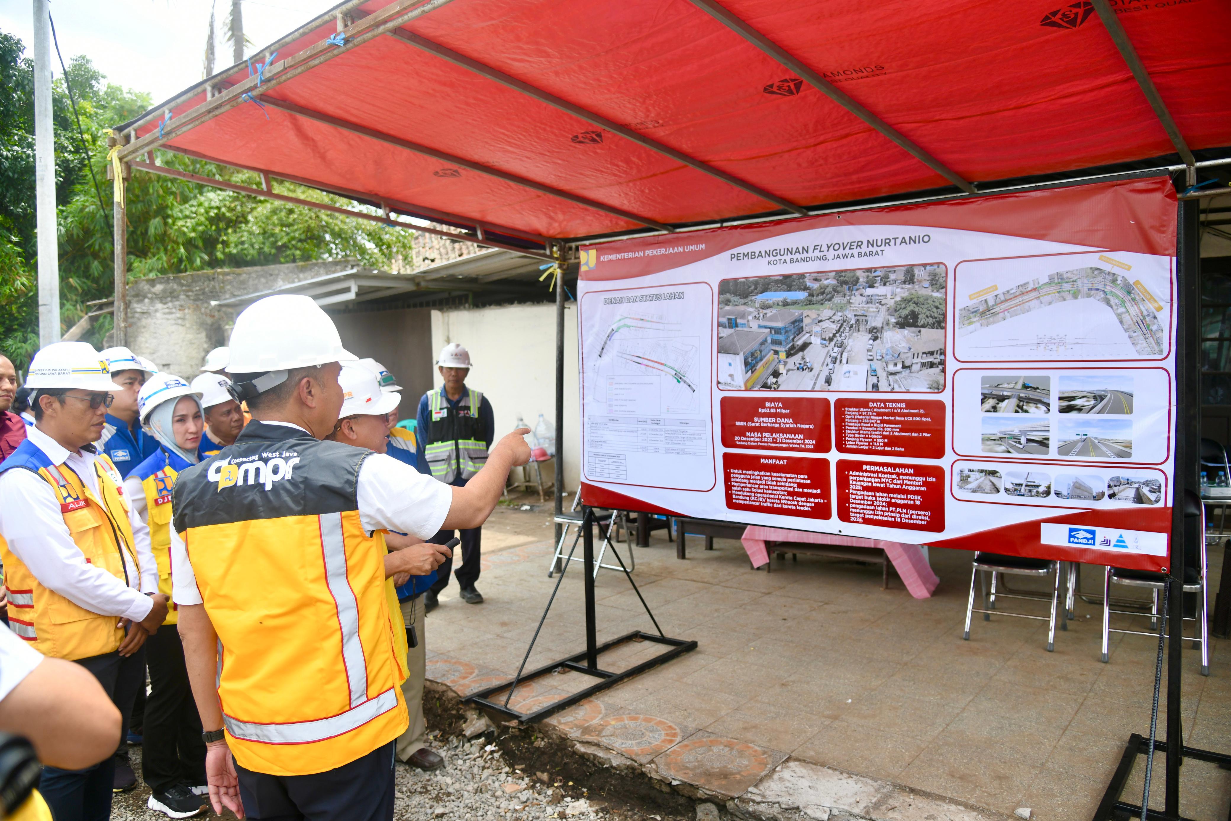 Pembangunan Flyover Nurtanio Bandung Ditargetkan Rampung Akhir Mei 2025 