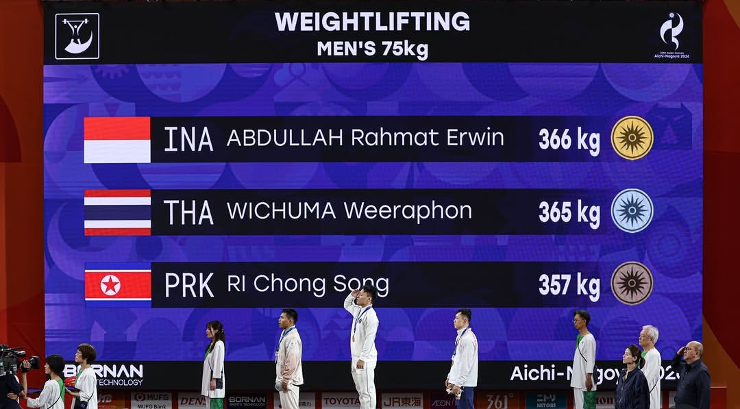 Dramatis! Rahmat Erwin Rebut Emas Asian Games 2026 dengan Selisih 1 Kilogram