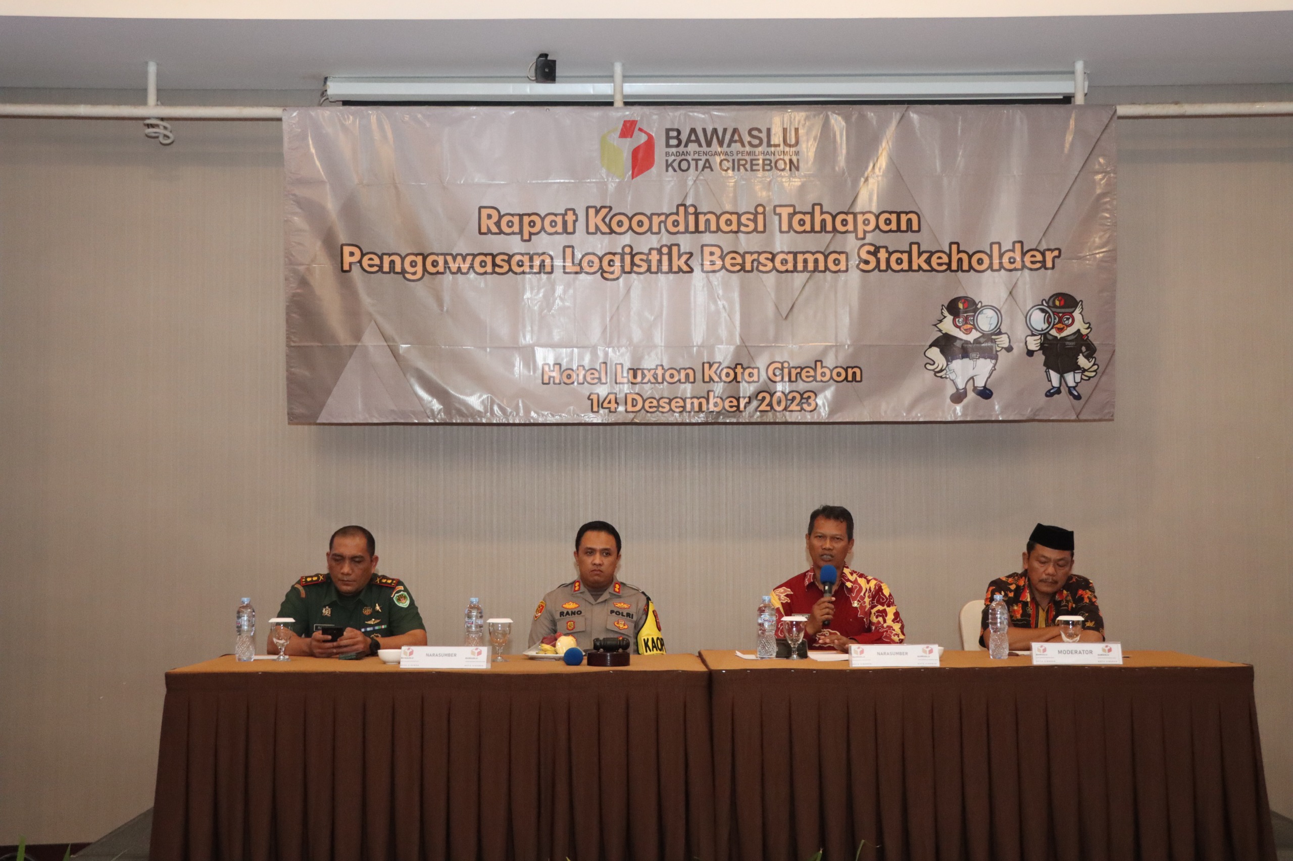 Rakor Tahapan Pengawasan Logistik Pemilu 2024, Kapolres Cirebon Kota Sampaikan Hal Ini