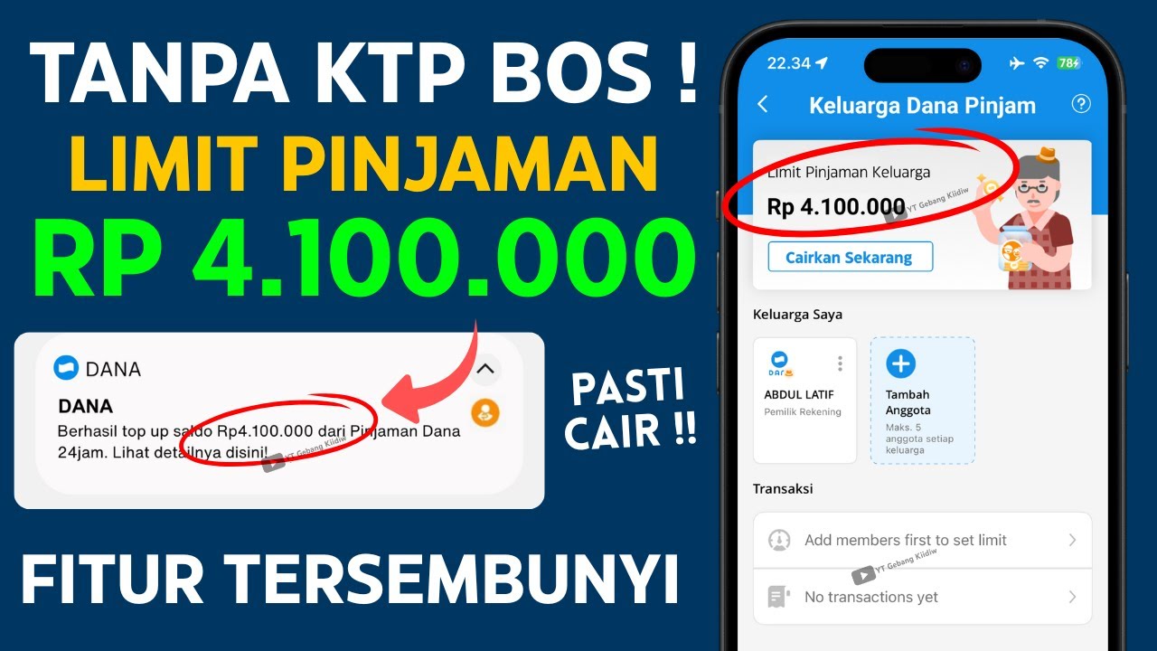 Cara Pinjam Uang di Dana Tanpa KTP dengan Limit Pinjaman Hingga Rp4,1 Juta Lewat Dompet Digital