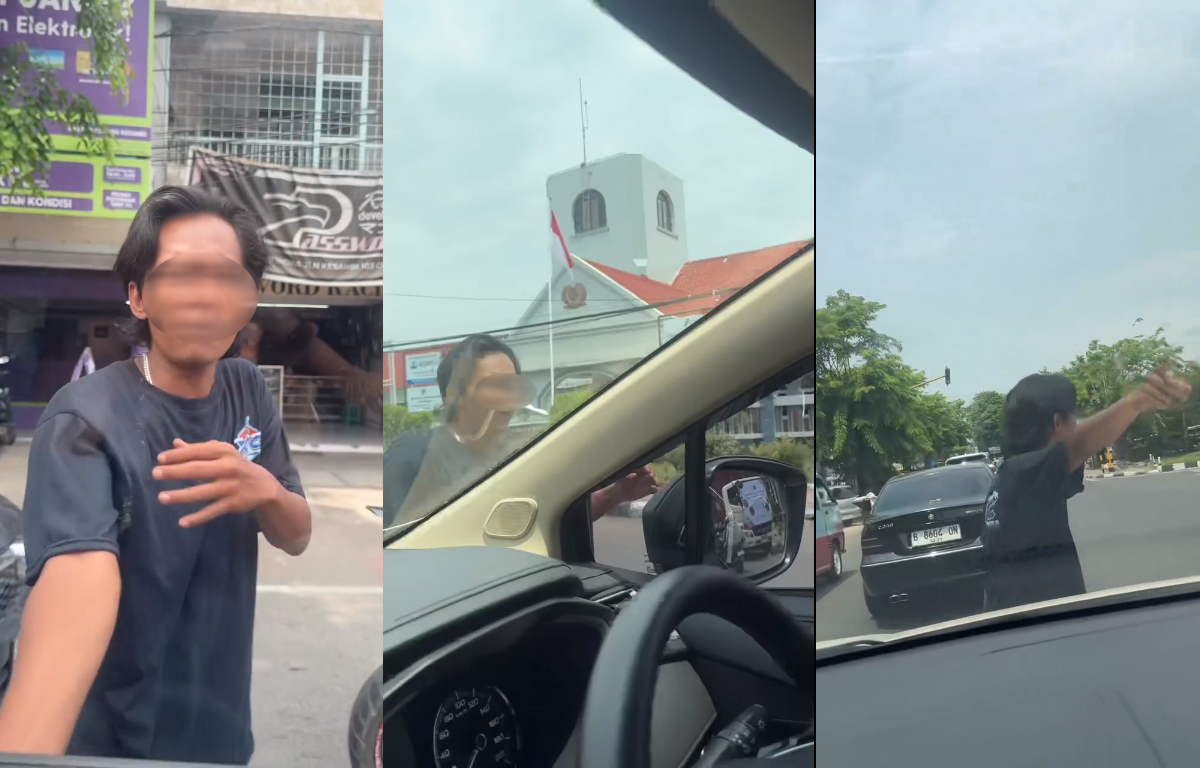 VIRAL! Pria Modus Menabrakkan Diri ke Mobil di Cirebon, Polisi Cari Pelakunya 