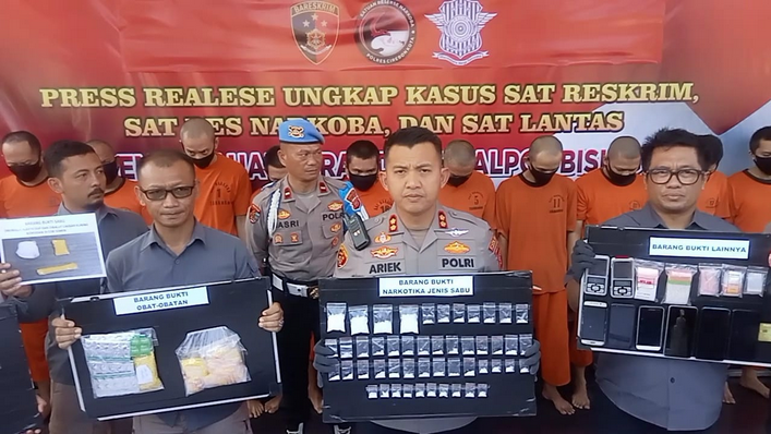13 Pengedar Narkoba dan Obat Terlarang Ditangkap Polres Cirebon Kota  