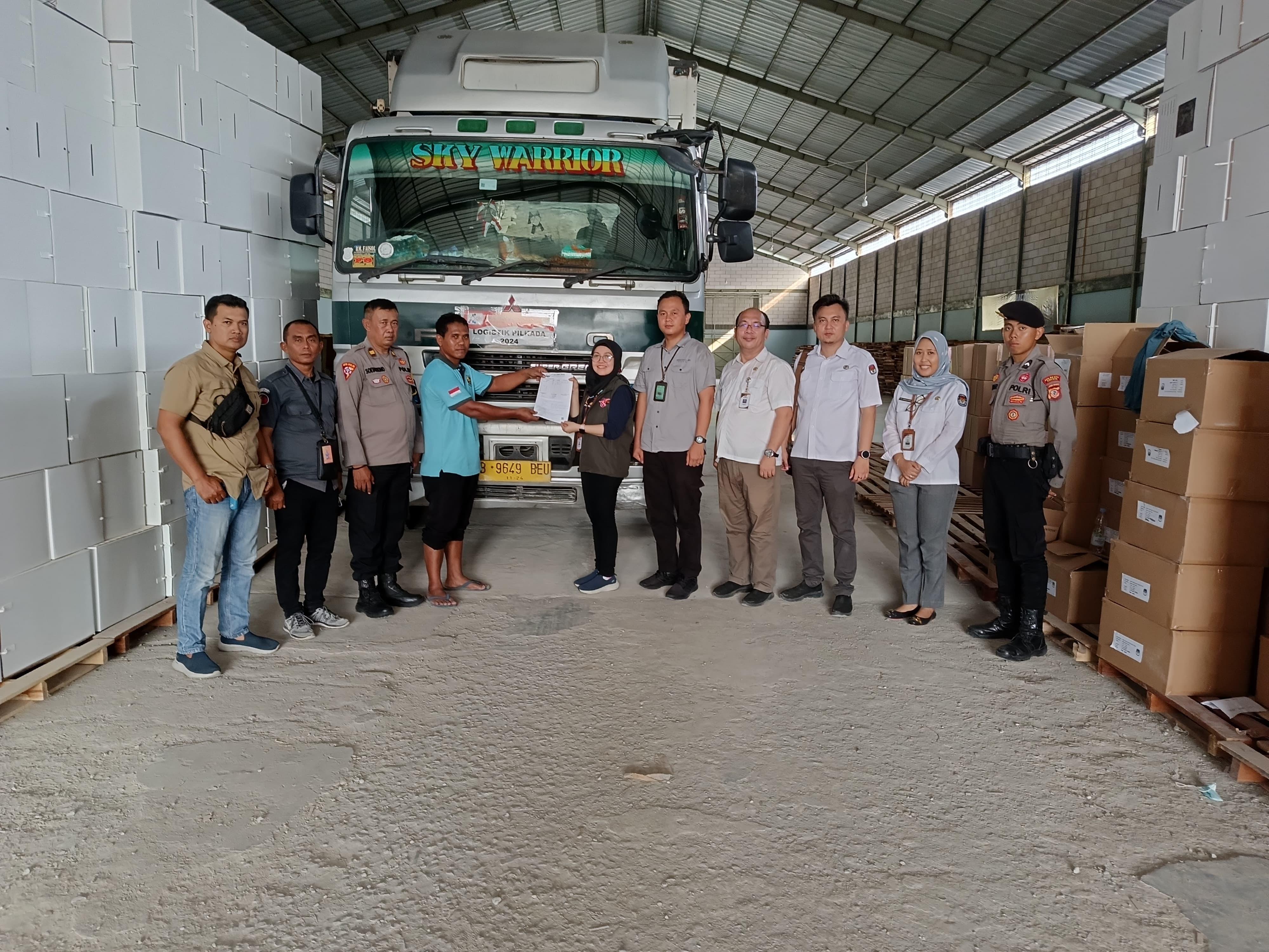 Logistik Surat Suara Pilkada Sudah Tiba Digudang KPU 