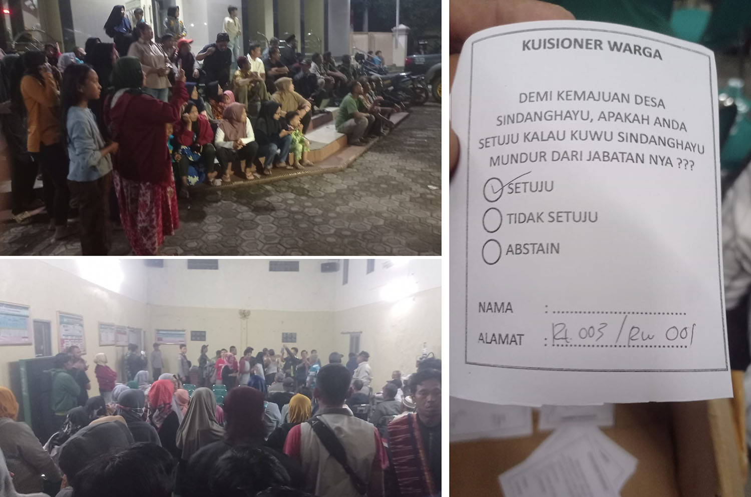 Hasil Musyawarah Warga Desa Sindanghayu Beber: Harga Mati Kuwu Harus Mundur!