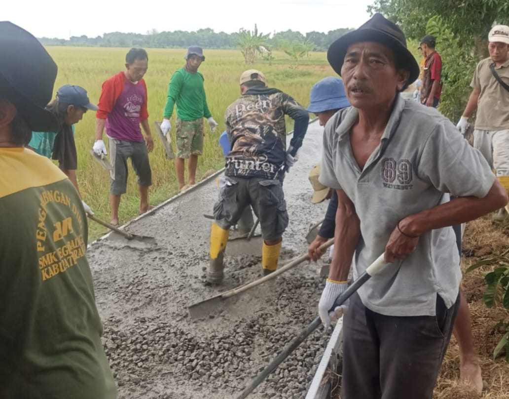 Pemdes Tenajar Lor Bangun JUT Upaya Dukung Produksi Padi 1,7 Juta Ton di Indramayu