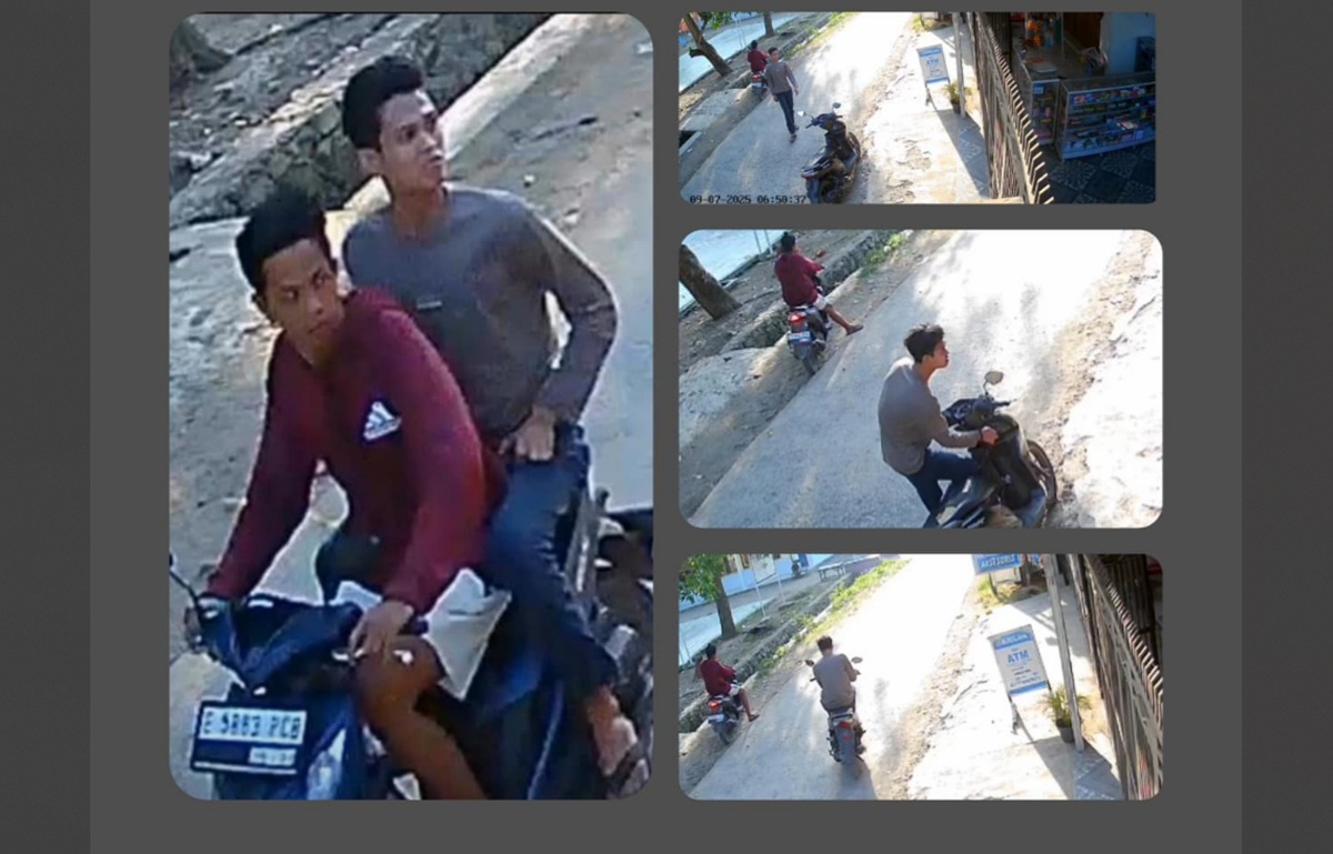 Wajahnya Jelas Banget, 2 Pelaku Pencurian Sepeda Motor di Gowa Kidul Cirebon