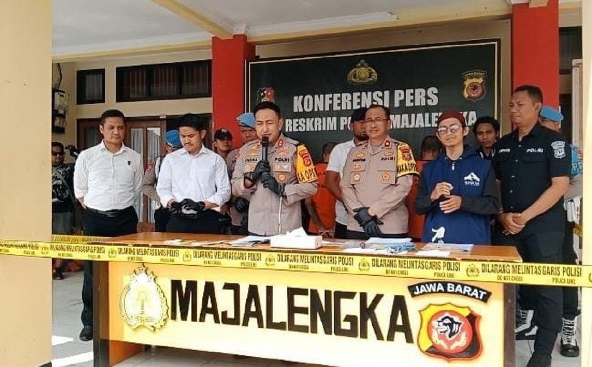 4 Pelaku Curanmor Diringkus Polisi Majalengka. Barang Buktinya Mobil dan Motor