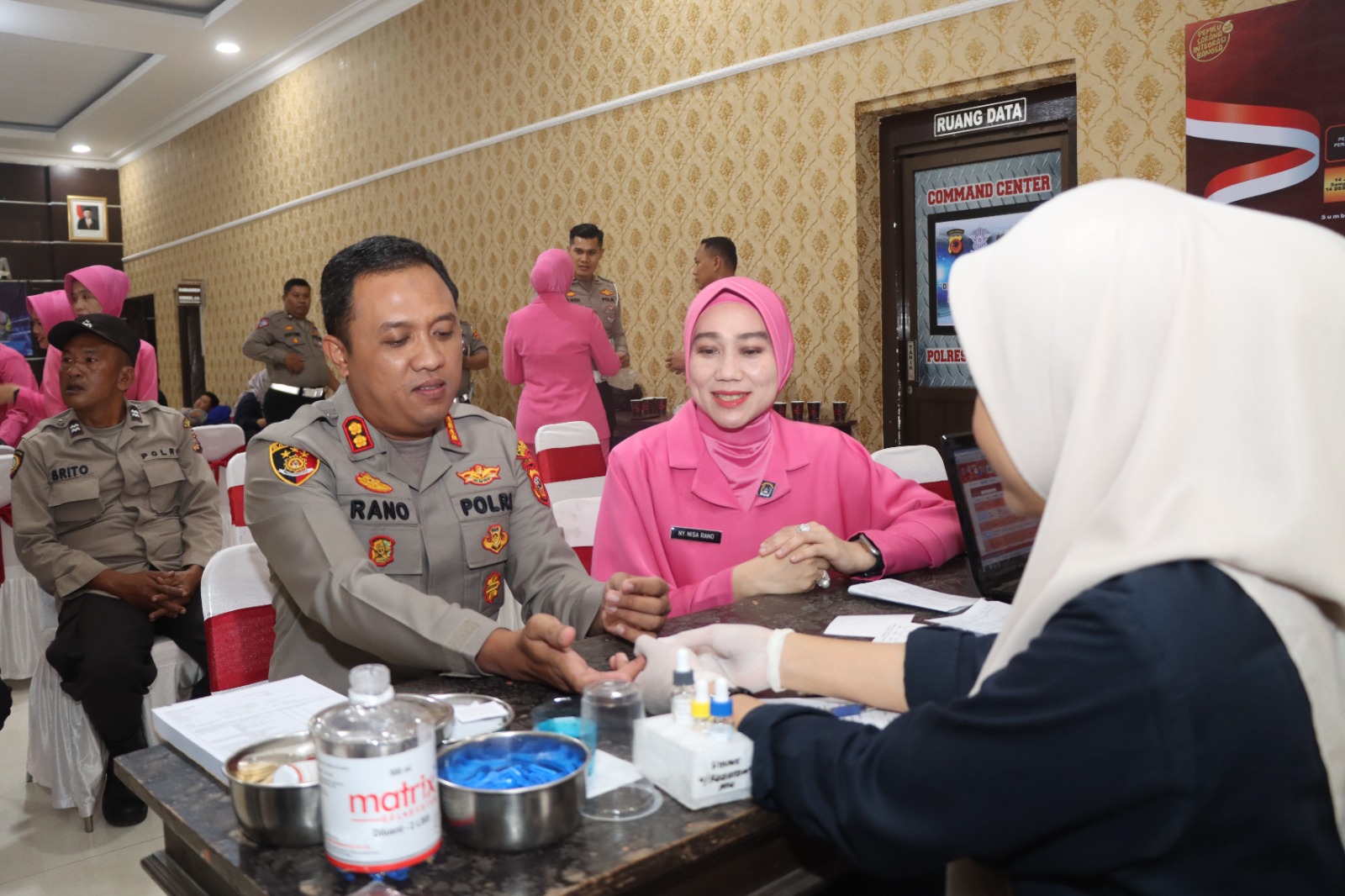 Polres Cirebon Kota Gelar Donor Darah di Aula Sanika Satyawada Polres Cirebon