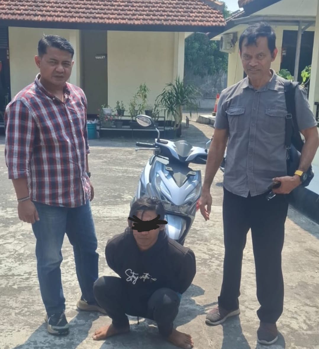 Motor Korban Dicuri Saat Tertidur, Polisi Bekuk Pelaku