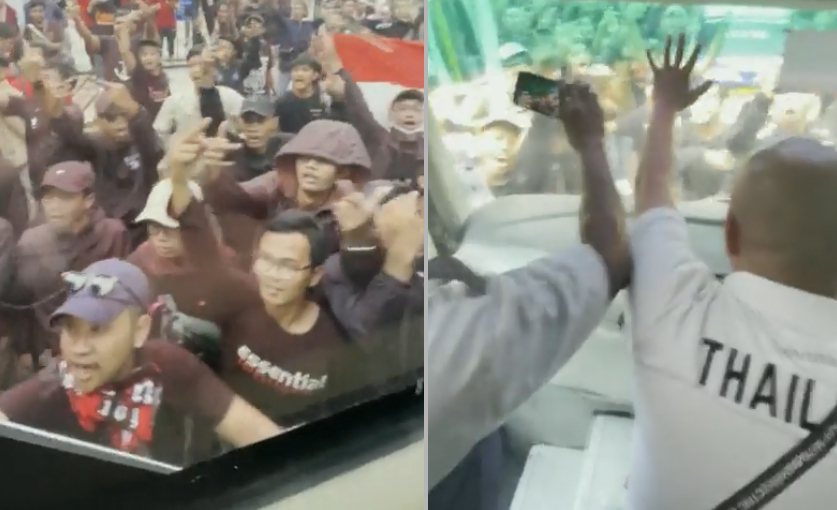 Bus Timnas Thailand Diserang, Fans Indonesia Lagi-lagi Jadi Sorotan Dunia
