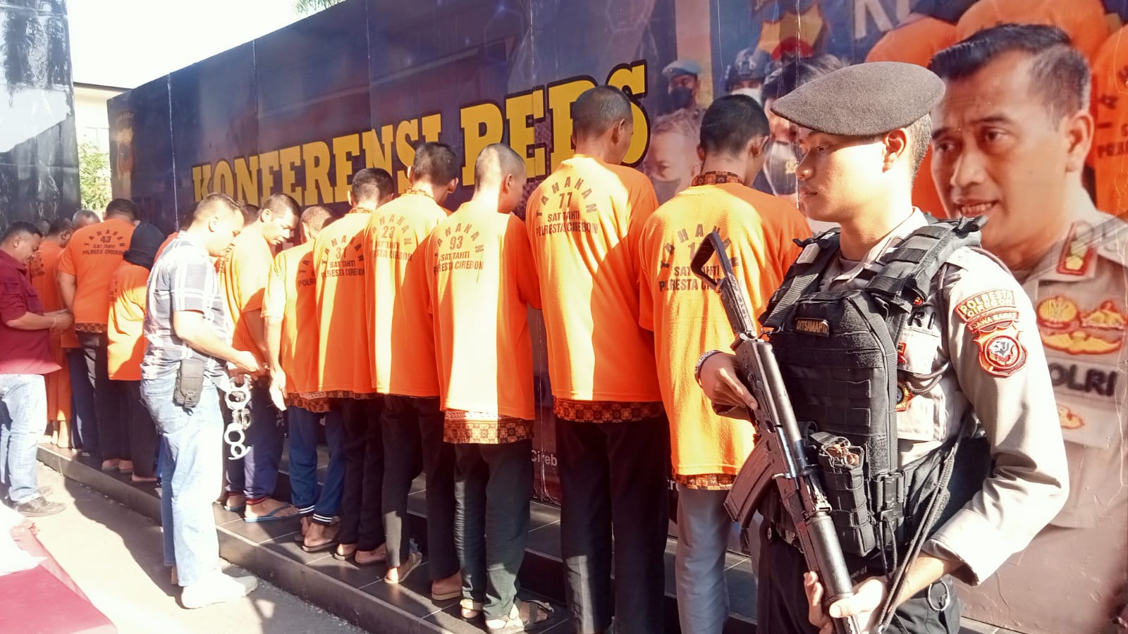 16 Pelaku Kejahatan dari 9 Kasus Berhasil Diringkus Satreskrim Polresta Cirebon