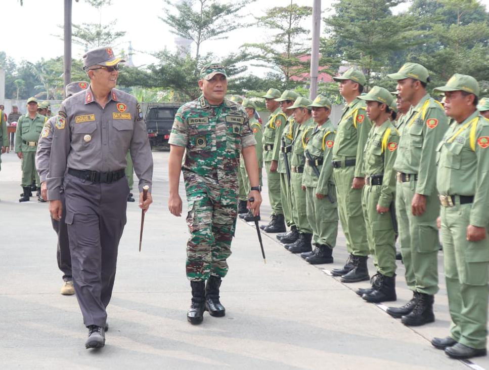 Apel Gelar Pasukan Satlinmas PAM TPS. Begini Kata Pj Walikota