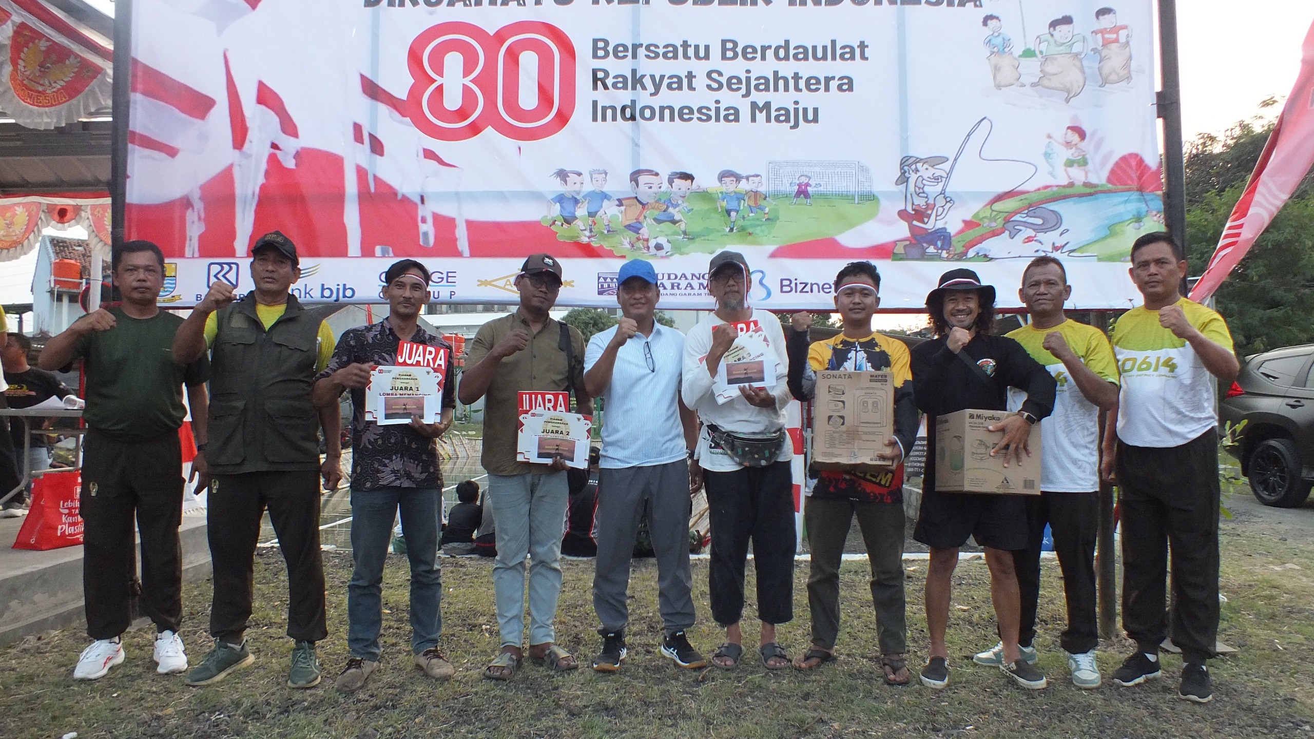 Kodim 0614 Kota Cirebon Gelar Lomba Mancing untuk Meriahkan HUT ke-80 RI