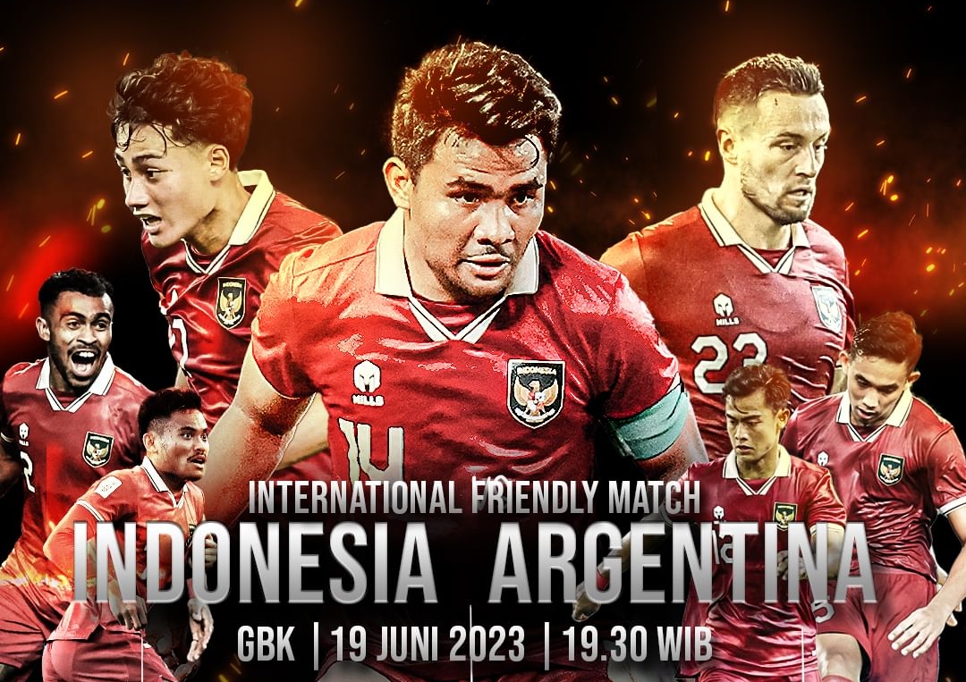 Hasil Babak Pertama Indonesia vs Argentina: Skuad Garuda Tertinggal 1 Gol