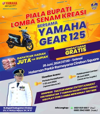 Yamaha Gelar Piala Bupati Cirebon Lomba Senam Kreasi Bersama Yamaha Gear 125 