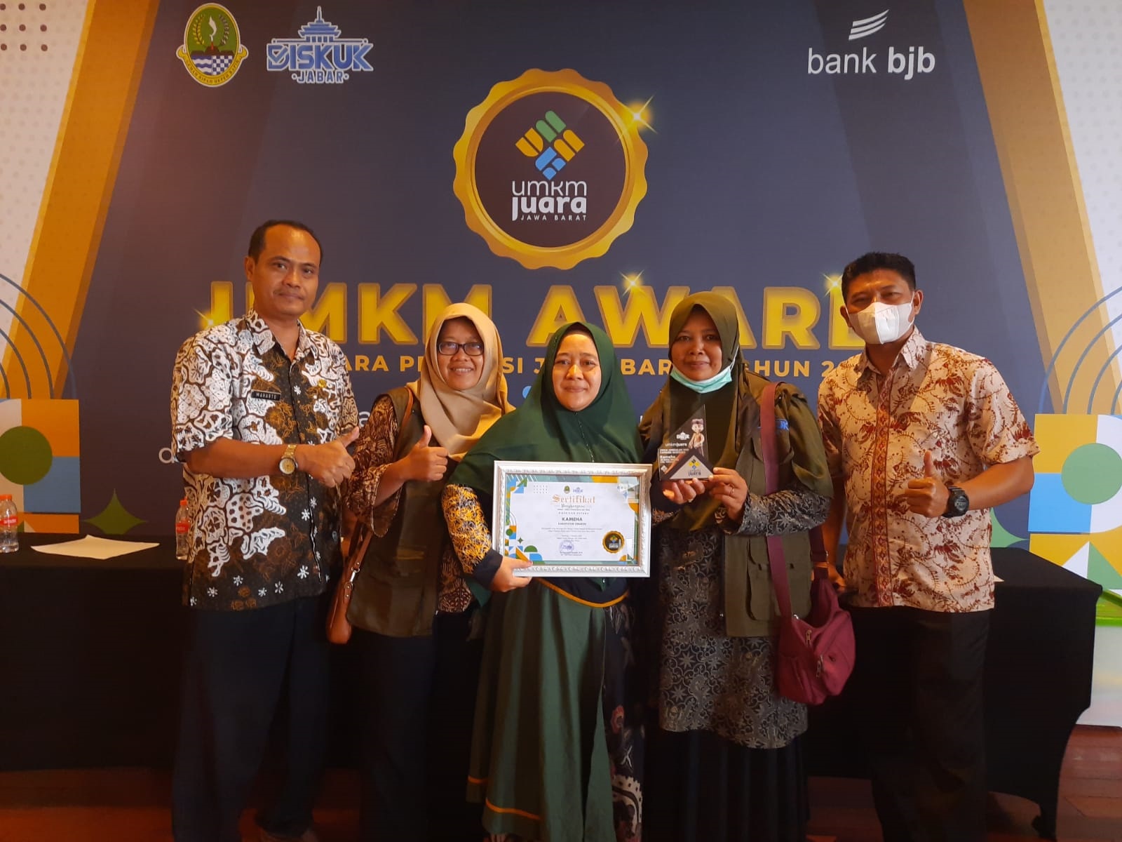 UMKM Kabupaten Cirebon Sabet Penghargaan Juara Award Jabar 