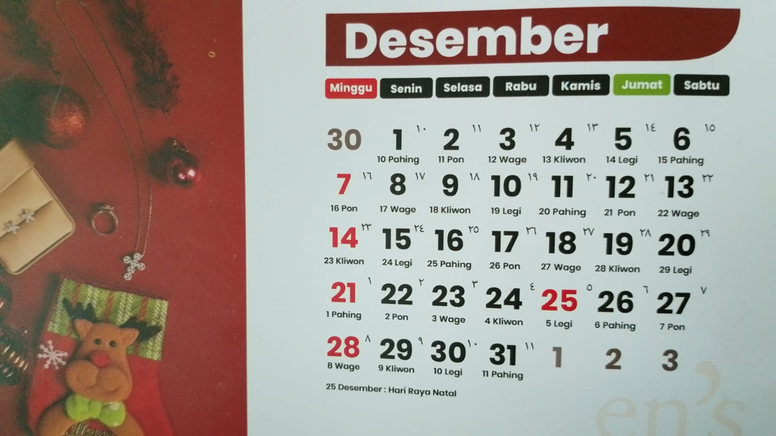 Kalender Tanggal Merah Desember 2025: Libur Panjang Natal dan Cuti Bersama Siap Sambut Akhir Tahun