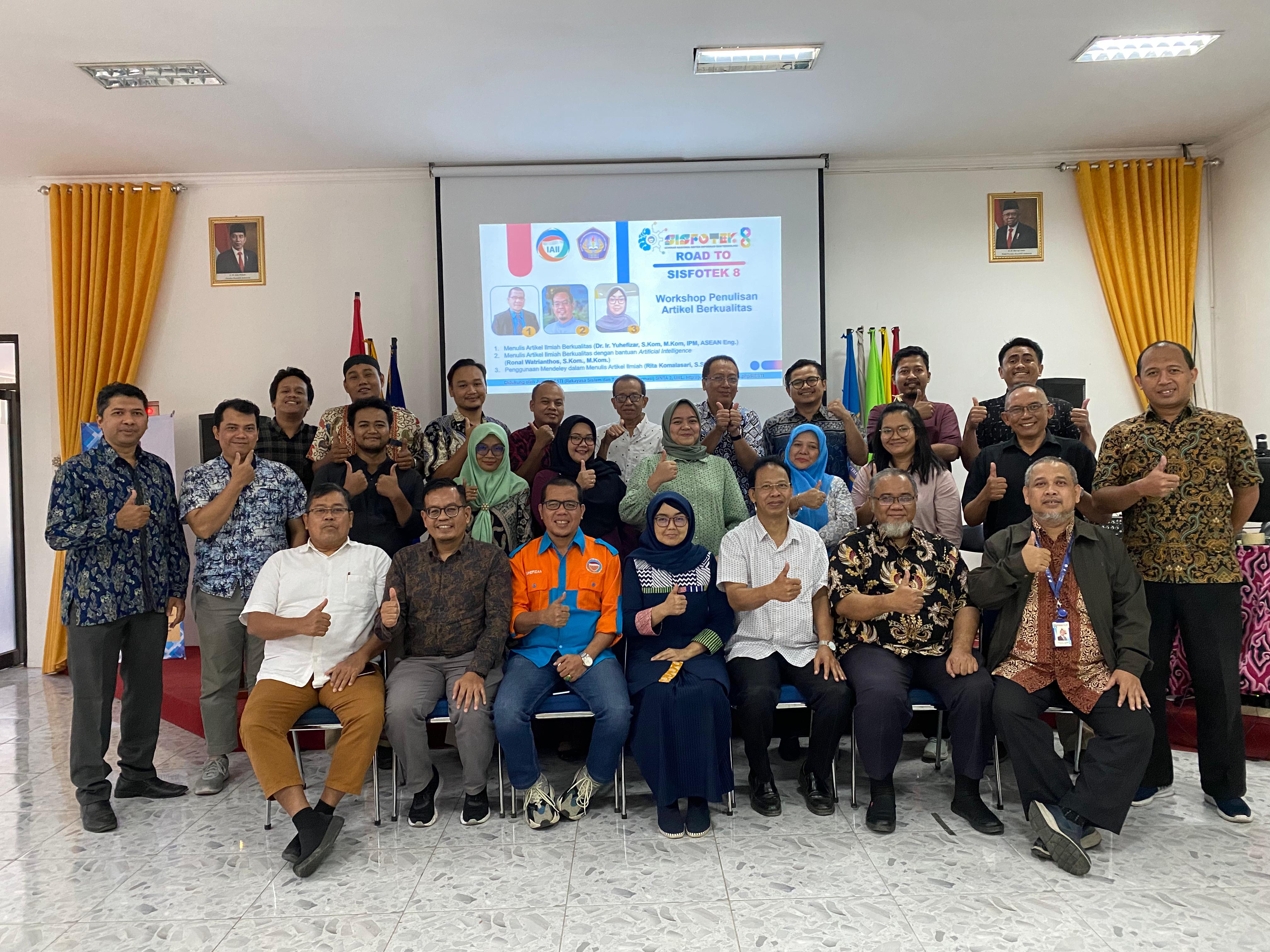 Road To Sisfotek Ke-8 dan Kongres IAII Ke-3, STMIK IKMI Cirebon Gelar Workshop Penulisan Artikel Berkualitas