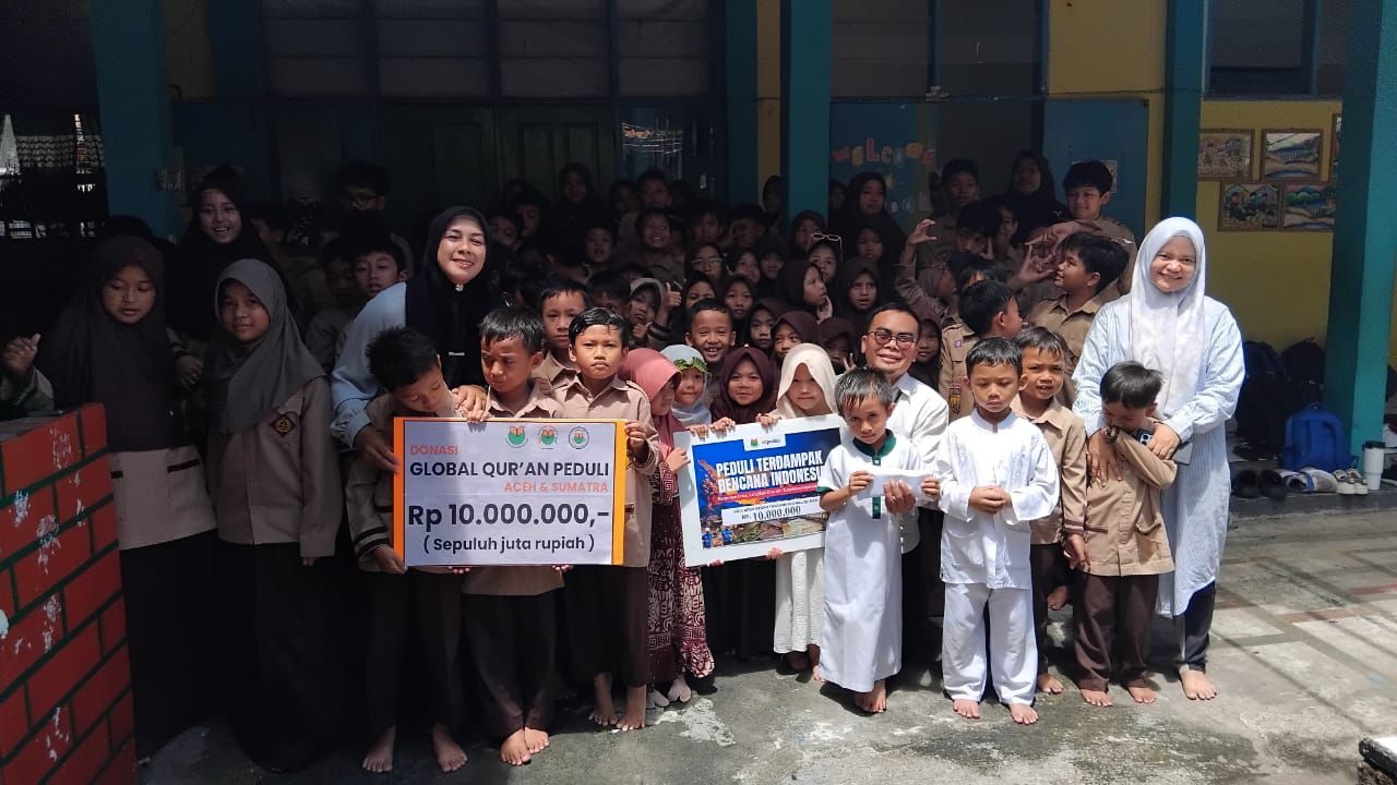 Harum Kebaikan dari Cirebon: Murid TK–SD Peradaban Global Qur'an Galang Rp10 Juta untuk Aceh dan Sumatera