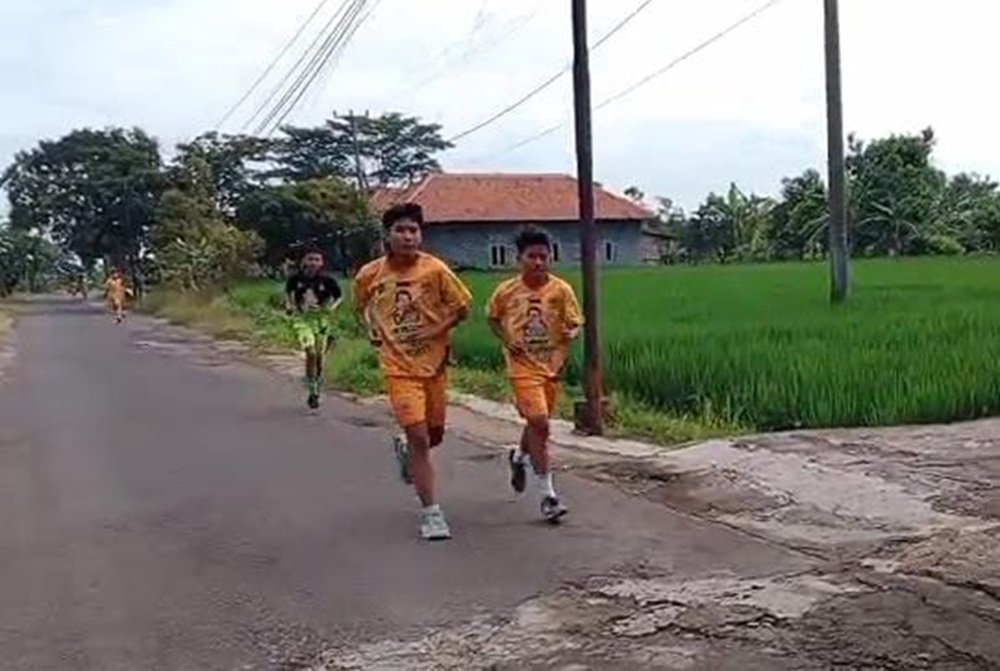 Latihan Fisik, Begini Cara SSB H Apud Cirebon Tingkatkan Vo2Max Para Pemain