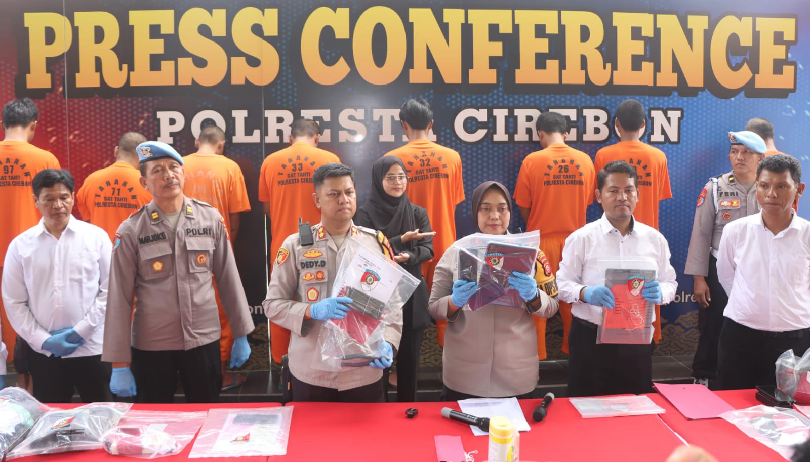Satreskrim Polresta Cirebon Ungkap 8 Kasus Kejahatan Selama Februari 2024